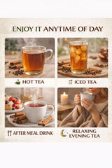Blentolia Cinnamon & Clove Herbal Tea Bags - Caffeine-Free, All Natural, Whole Dried & Cut Spices - 30 Tea Bags