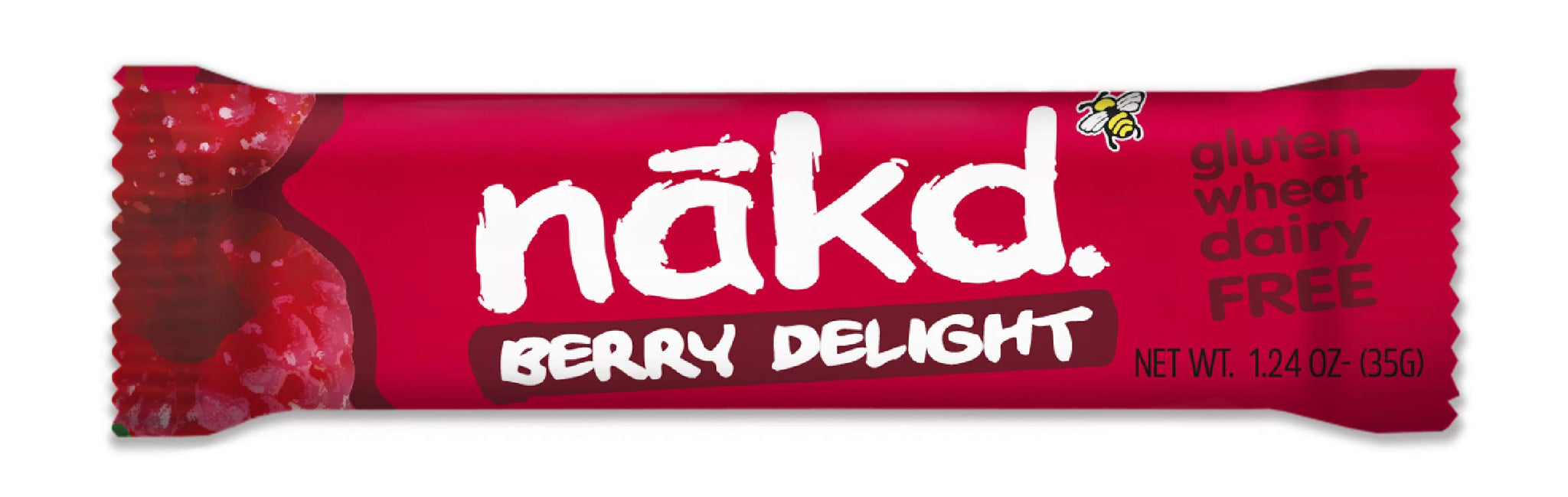 Nakd Bars, Berry Delight Raw Fruit and Nuts, Gluten Free, Vegan, 18 Count