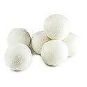 (Upgraded) SnugPad XL Size Wool Dryer Balls Natural Fabric Softener & 100% Organic Premium New Zealand Wool, Reduce Wrinkles & Save Time, Baby Safe