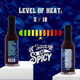 Hellfire Blueberry Hell Hot Sauce with Carolina Reaper Peppers, Gourmet, Award-Winning Fruit-Based Hot Sauce, 5 oz.