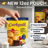 Carbquik Baking Mix 12oz Resealable Pouch - Pancake Mix, Diabetic Friendly Blood Sugar Control, 6g Protein per serving, Sugar Free, High Fiber Keto