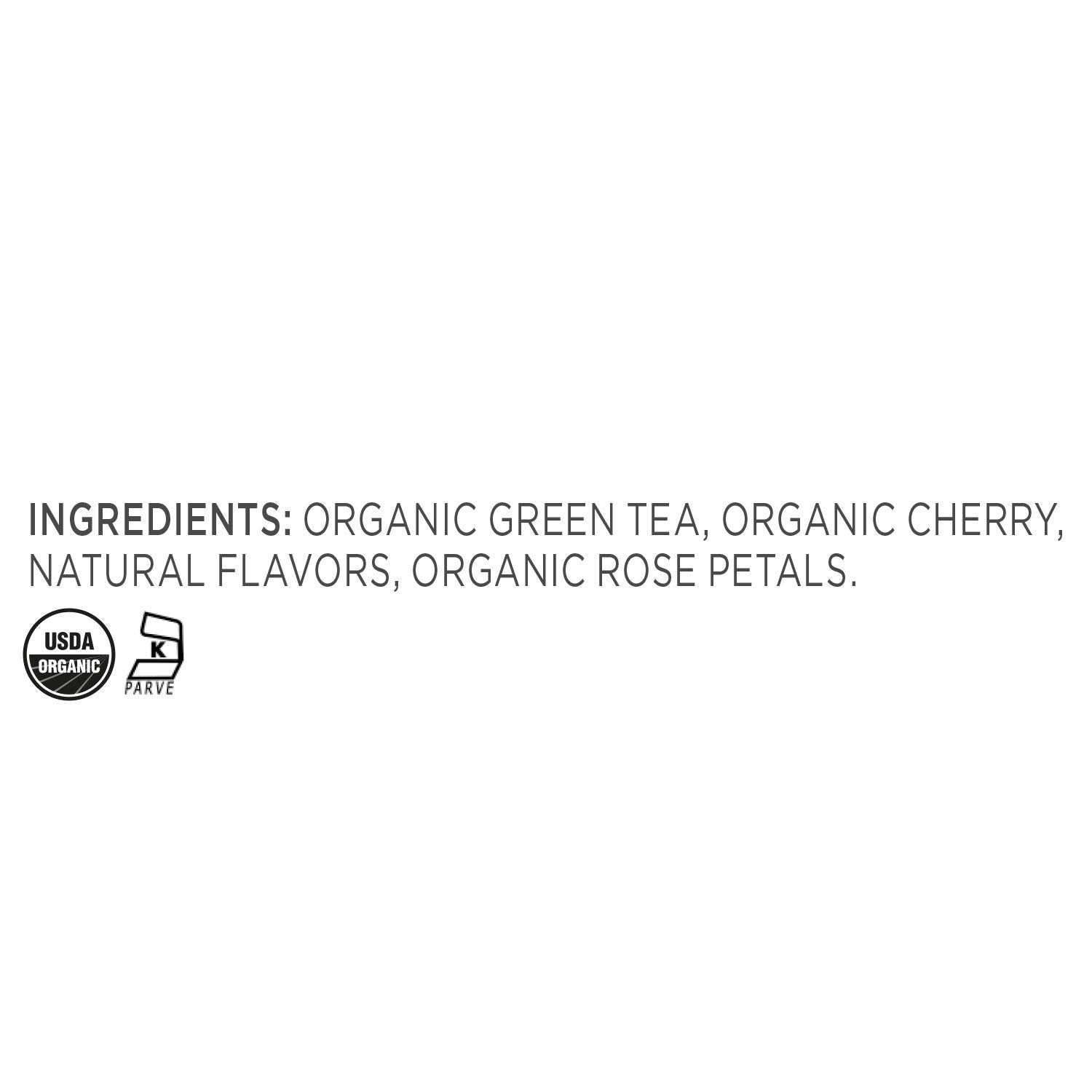 Tea Forte Cherry Blossom Premium Loose Leaf Caffeinated Green Tea Blend Canister, Makes 35-50 Cups, Round Canister