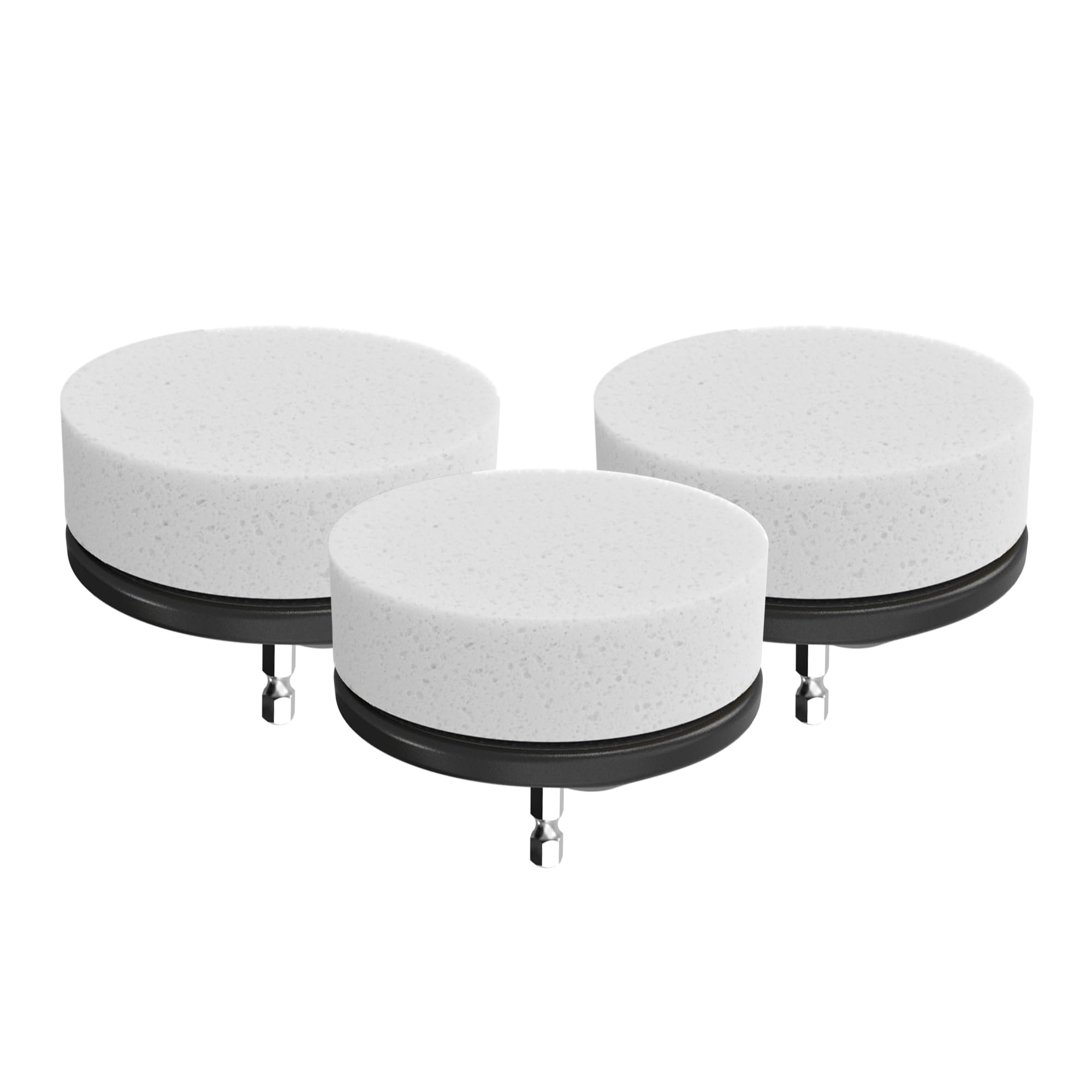 Dirt Devil Foam Sponge Pad Cleaning Set, 3 Piece, 3.5" Sponges, for Use on Glass, Mirrors, Hardwood and More, Soft and Absorbent, Cleaning Sponge