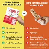 New Primal Snack Mates Chicken & Apple Sticks, Gluten Free Healthy Snacks for Kids, Low Sugar High Protein Back to School Snacks, Mini Paleo Jerky