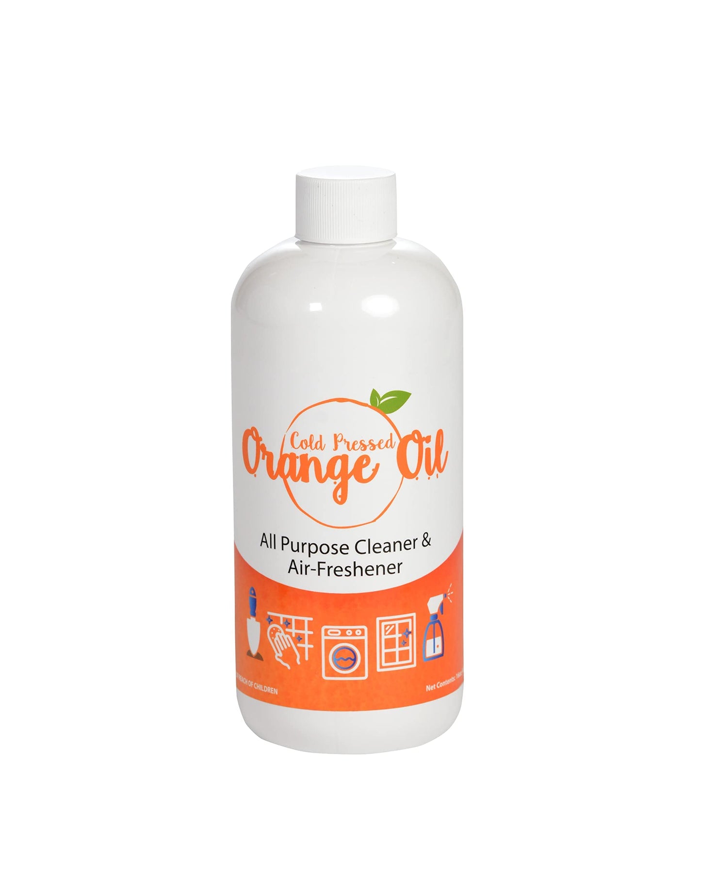 Bluewater Chemgroup Premium Cold Pressed Orange Oil Concentrate- 16 oz (with D-Limonene), Concentrated Cold Pressed Orange Oil Cleaner - All-Purpose