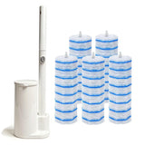 Disposable Toilet Brush Cleaning System with 50pcs Toilet Bowl Wand Refills for Clorox Toilet Bowl Wand Kit,Wall Mounted Disposable Toilet Bowl Brush