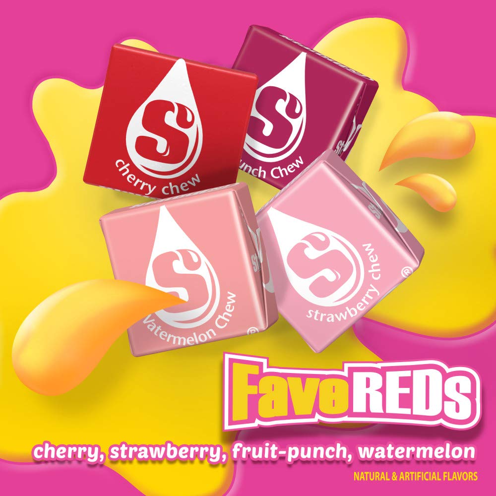 STARBURST Fruit Chews Candy - FaveREDS STARBURST Candy Bulk, Individually Wrapped, Party Size Bag, 50 oz, Pack of 1