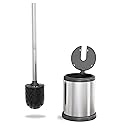 ToiletTree Products Toilet Brush with Lid - Sleek Toilet Bowl Brush and Holder - Toilet Scrubber Brush Set with Heavy-Weight Base - Lidded Toilet Bowl