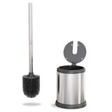ToiletTree Products Toilet Brush with Lid - Sleek Toilet Bowl Brush and Holder - Toilet Scrubber Brush Set with Heavy-Weight Base - Lidded Toilet Bowl