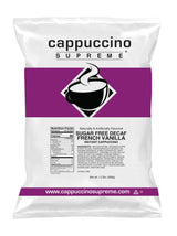 Cappuccino Supreme 1.2 lb bag Sugar Free Decaf French Vanilla Instant Cappuccino Mix