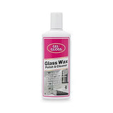 Gel-Gloss No Streak Glass Wax | Professional-Grade Silicon Wax Formulation | Removes Water Spots, Hard Water, & Light Calcium Buildup | Protective