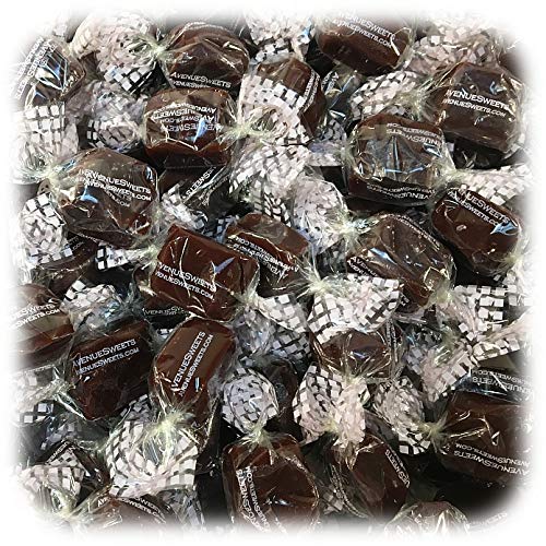 AvenueSweets - Handcrafted Individually Wrapped Soft Caramels - 5 lb Box - Chocolate