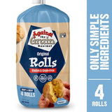 Against The Grain Gluten-Free Original Rolls,12.5 oz, Grain-Free, Seed Oil Free, Frozen Bread, 4 Rolls