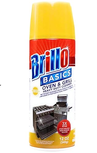 Brillo Basics Oven & Grill Heavy Duty Cleaner 12oz (Package May Vary) Pack of (2)