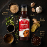 Oriental Wok Gourmet Sesame Stir-Fry Sauce, Blend of Sweetness and Umami Family Sauce, Ideal for Chicken, Shrimp, Steak or Tofu, 14 oz (2 Pack)
