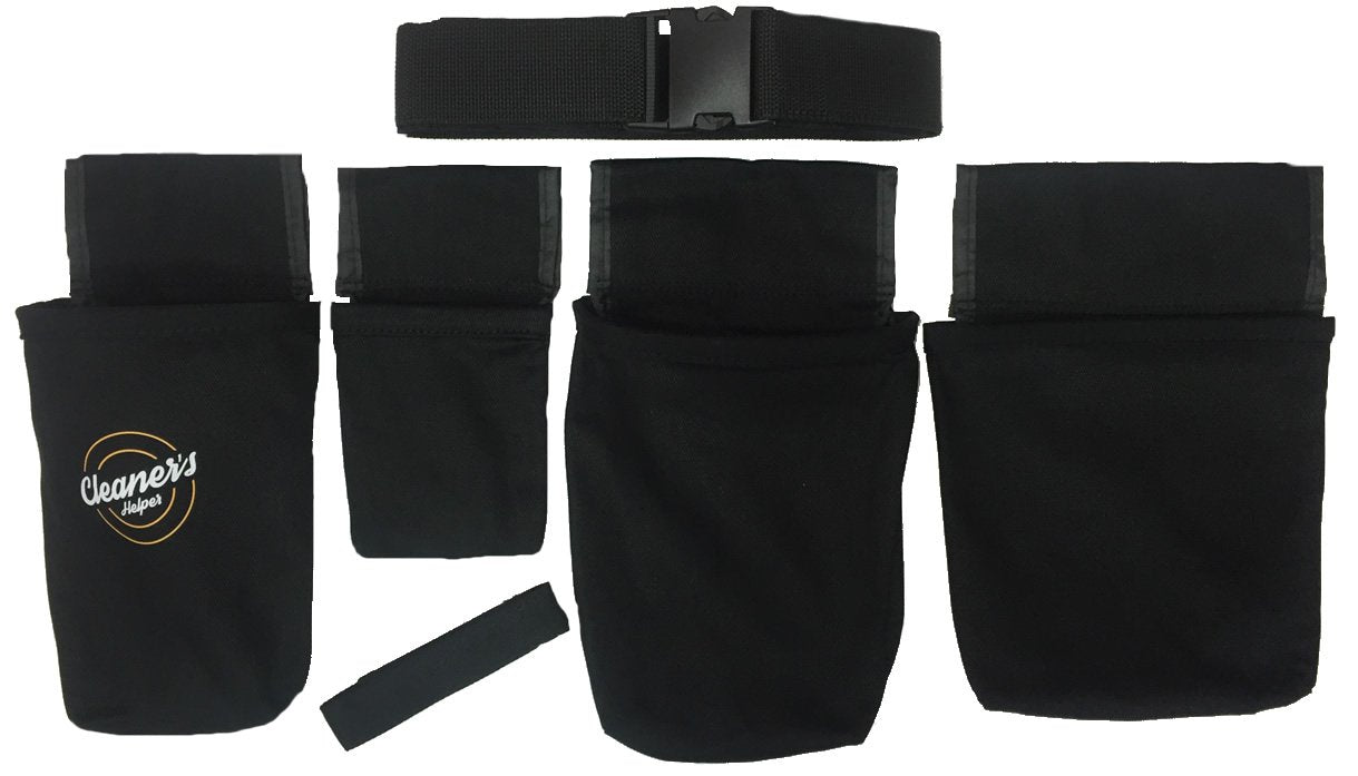 Cleaner's Helper PROFESSIONAL Tool Belt for Janitorial, Custodial, Maid, Housekeeping, Carpet Cleaning, & Cleaning
