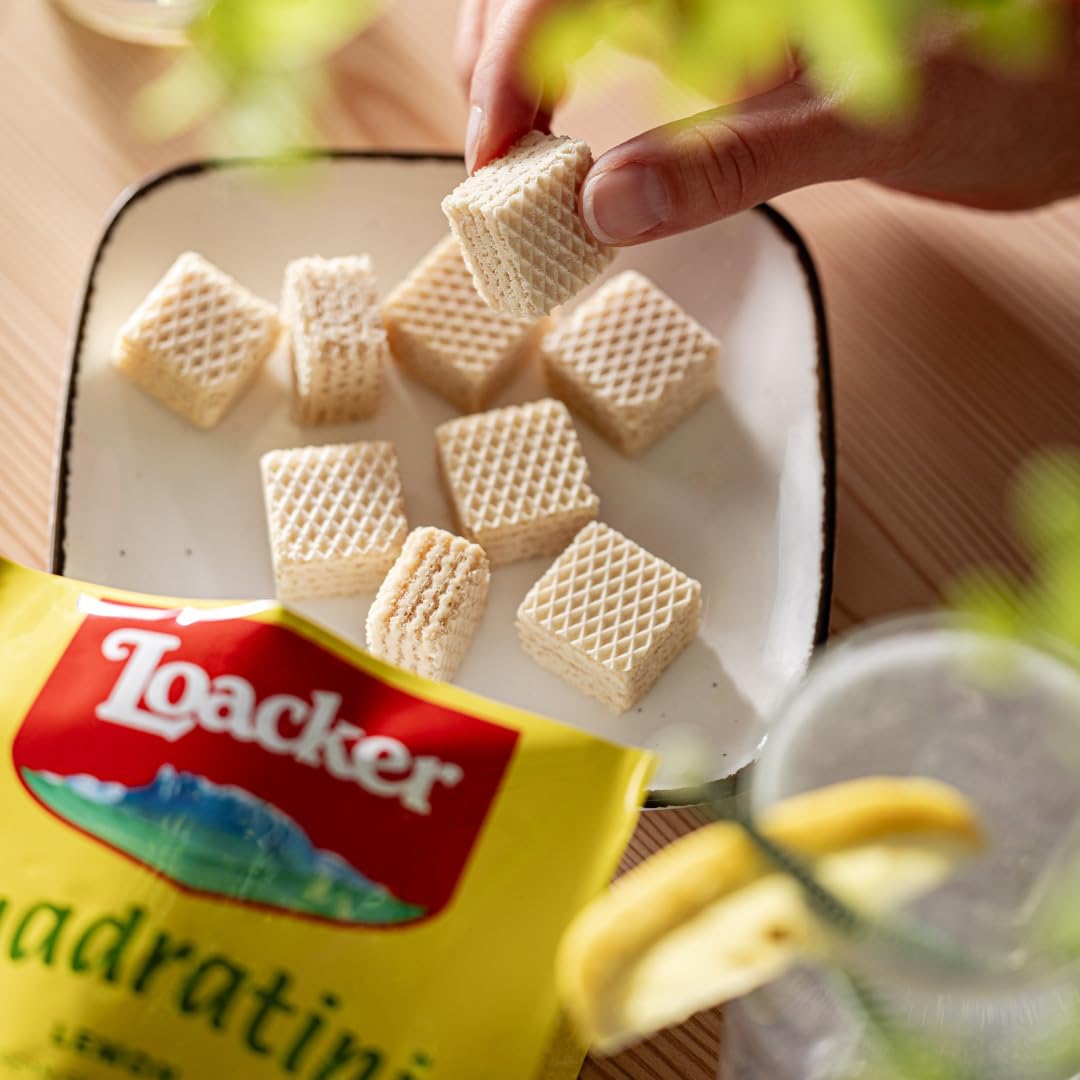 Loacker Wafer Quadratini Lemon 250g