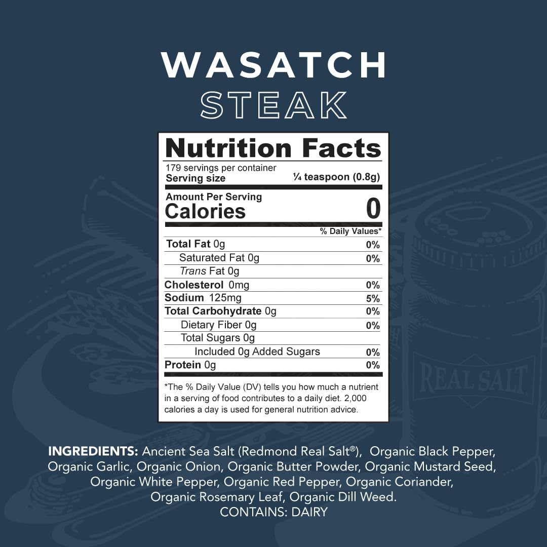 Redmond Real Salt Seasoning (Wasatch Steak)