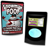 Snowman Poop Cotton Candy Silly Stocking Stuffers for Women Funny Holiday Candy Gags Snowman Novelty Christmas Gags Blue Candy Gluten-Free Sweets Gag