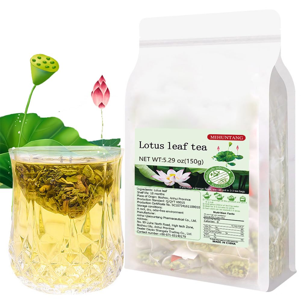 Lotus leaf tea 5.29 oz Tea bag Lotus fragrance Dense tea ???150g