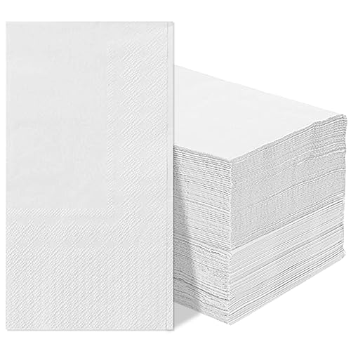 100 PCS Disposable Napkins Disposable Hand Towels, Soft and Absorbent Paper Guest Towels, Disposable Hand Towels Dinner Napkin for Bathroom, Kitchen