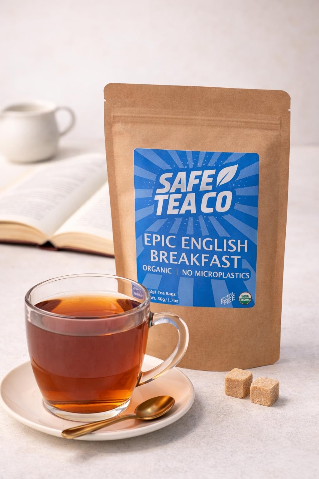 Epic English Breakfast, Organic and No Microplastics Tea Bags, 25 Count