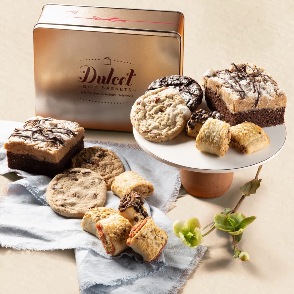 Old Fashioned Bakery Gift Tin - Cakes Food Gifts Box for Anniversary, Wedding, Housewarming - Ideal for All Occasions - Family & Office Gatherings