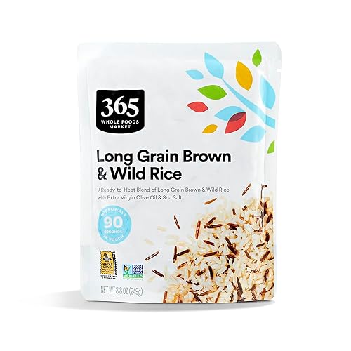 365 by Whole Foods Market, Long Grain Brown & Wild Rice, 8.8 Ounce, (Ready to Heat)