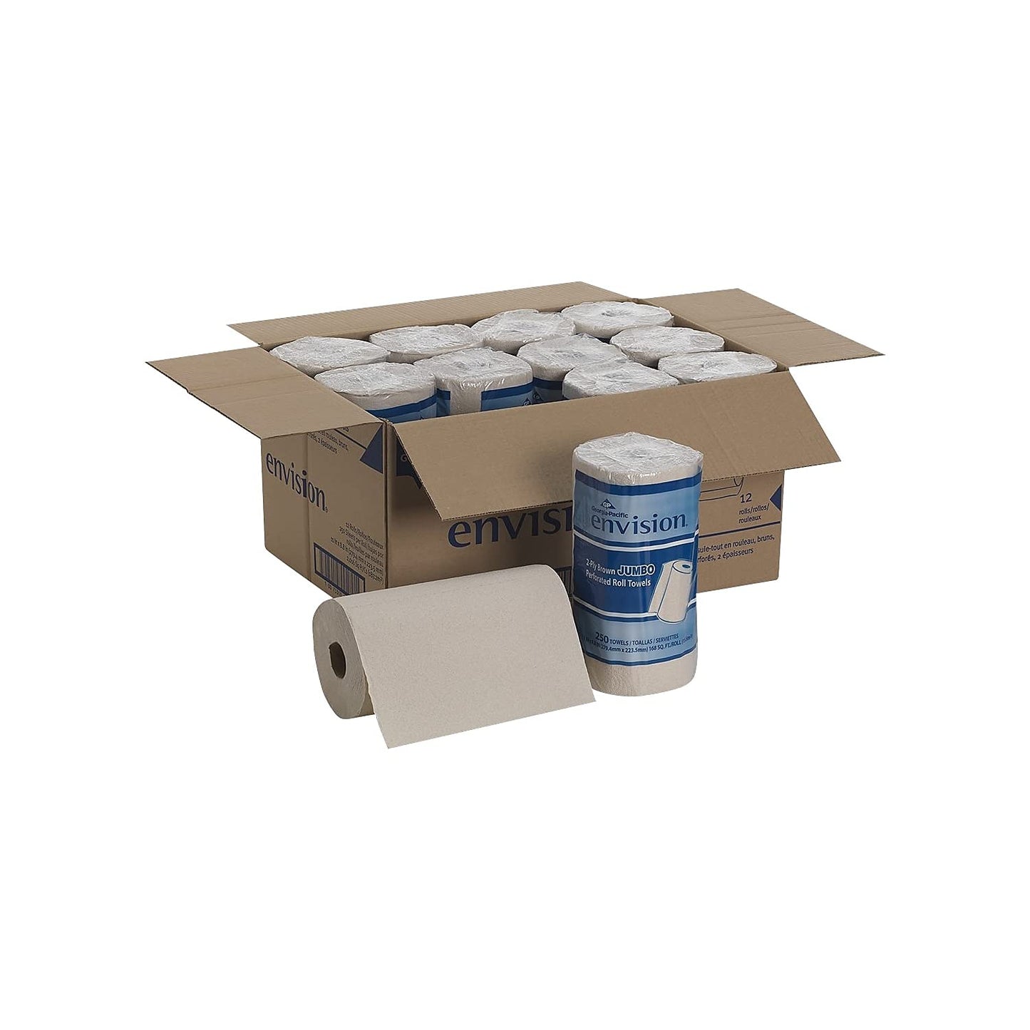 Envision High-Capacity Perforated Kitchen 2-Ply Paper Towels