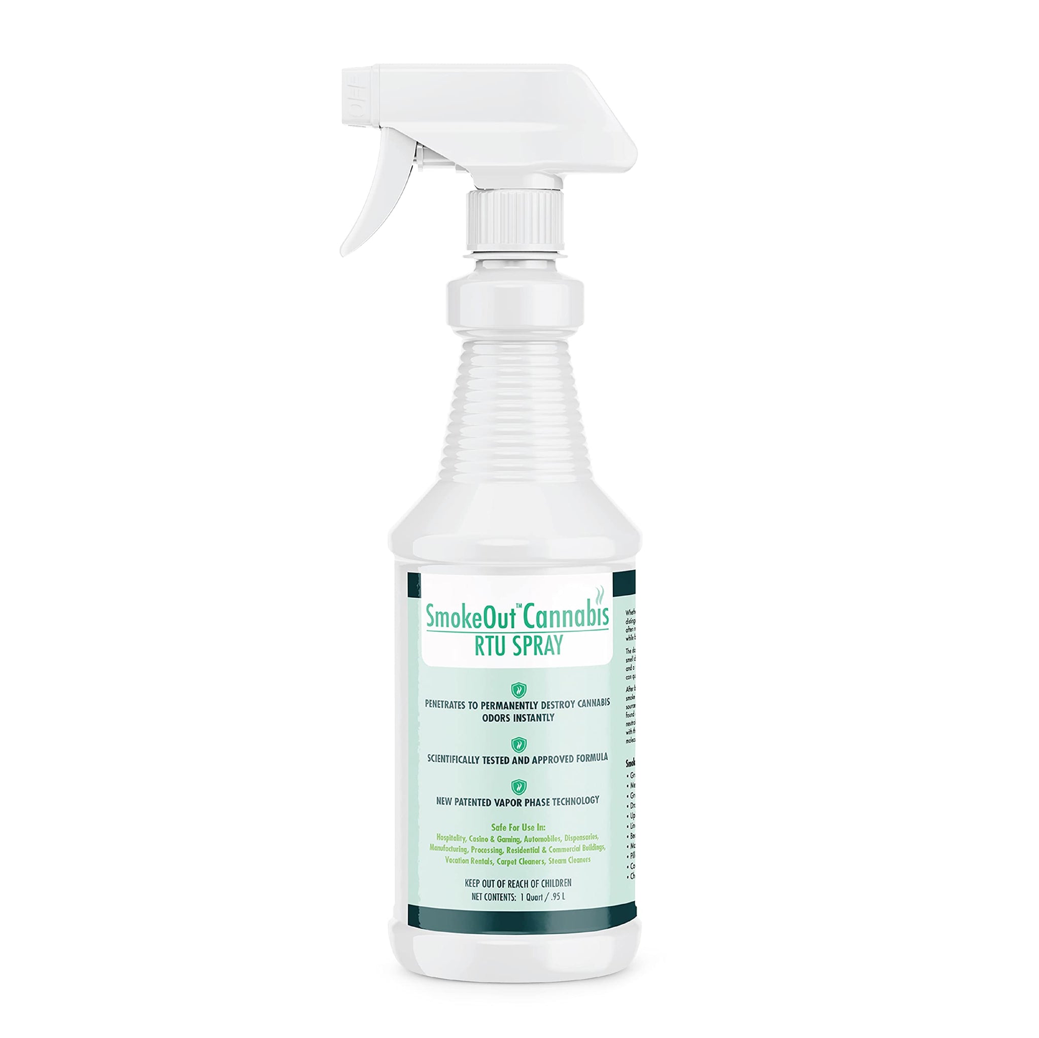 SmokeOut - Commercial Strength Cannabis Odor Eliminator - Neutralizer, Deodorizer, Odor Remover (32 ounce)