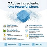 FURME Washing Machine Cleaner MAX Tablets for Pet Owners - 24 Pack Deep Cleaning Descaler for HE Front & Top Load Washers - Removes Pet Hair Odor