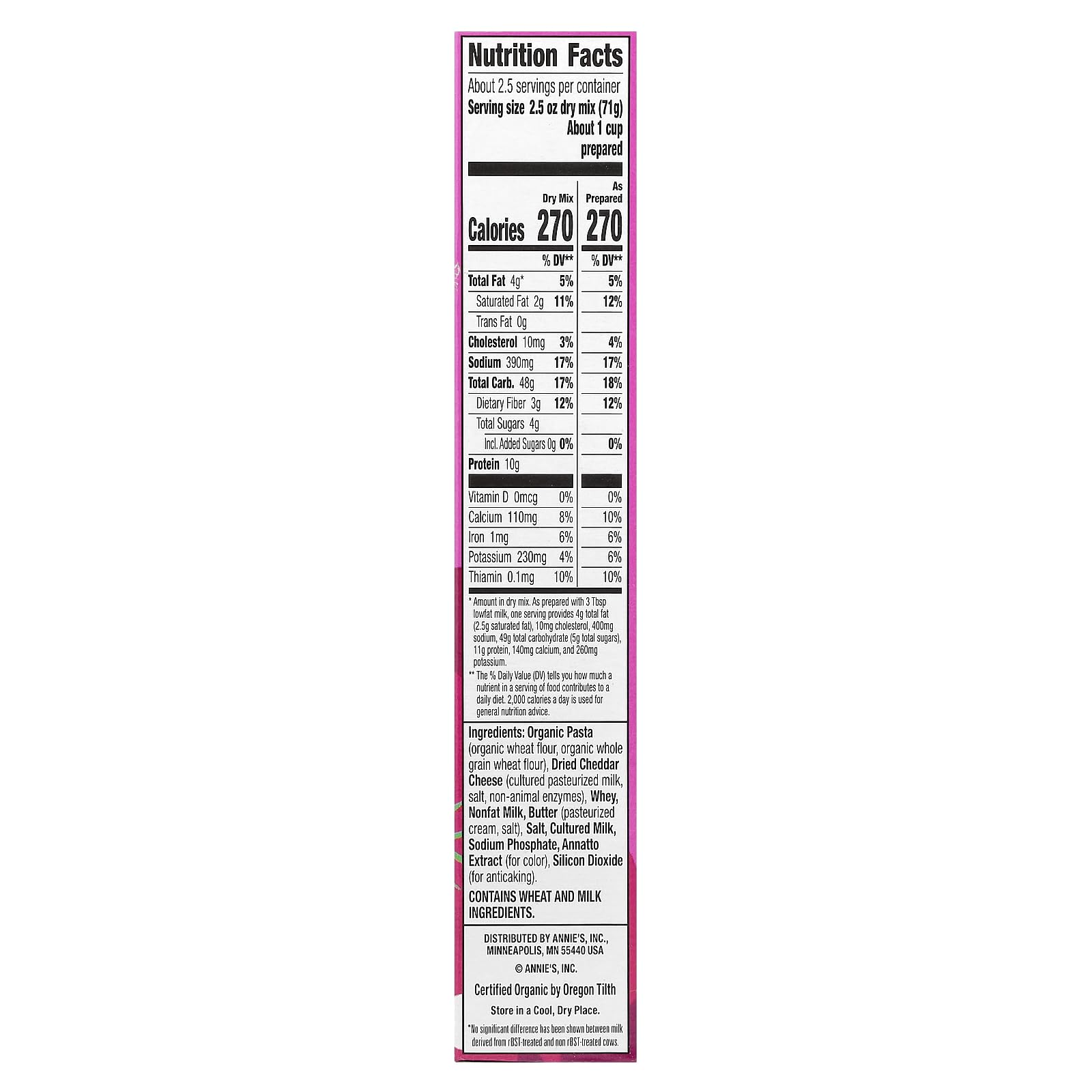 Annie's Homegrown, Bunny Shape Pasta & Cheese, 6 Ounce