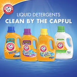 ARM & HAMMER Plus OxiClean Laundry Detergent, 5 in 1 Laundry Stain Remover, Fresh Scent Liquid Laundry Detergent, 185.5 Fl Oz Bottle