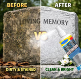Pishengfa Headstone Restoration and Cleaning Spray,Tombstone Monument Cleaner for Granite Marble Cemetery Memorials, Stone Cleaner Gravestone Cleaning