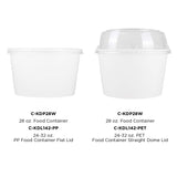 Karat [28oz - 600 ct] Paper Soup Bowls for Hot/ Cold Food - Ideal for Soup, NoodIes, Pasta and Snacks - White (C-KDP28W)