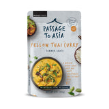 Passage to Asia Yellow Thai Curry Sauce, Mild Yellow Curry Stir Fry & Simmer Sauce, Just Add Coconut Milk, No Artificial Ingredients, Serves 4, 7 oz