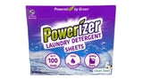 Powerizer Laundry Detergent Sheets - Up to 100 Loads |Eco-Friendly, Biodegradable, Plant-Based, Concentrated, No Plastic Jugs