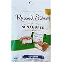 Russell Stover Sugar Free Chocolate Candy Dark Chocolate, Peanuts & Coconut Net Wt 3oz (Coconut, single)