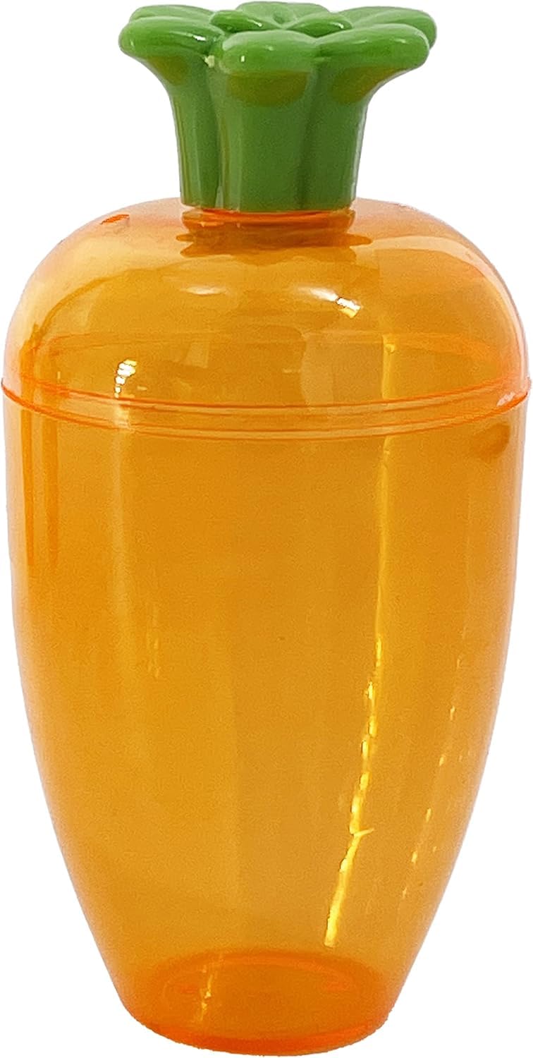 The Dreidel Company Fillable Easter Carrots Containers, Bright Orange Plastic Carrot, Perfect for Easter Hunt, Surprise 5.5" Inch Carrots (144-Pack)