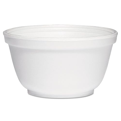 DART Fusion 10B20 Foam Round Bowls, 10 oz, White