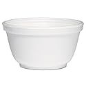DART Fusion 10B20 Foam Round Bowls, 10 oz, White