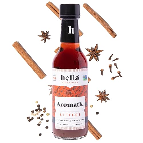 Hella Cocktail Co. Aromatic Bitters (5 Fl Oz) - Craft Cocktail Bitters for Classic Old Fashioned and Manhattan Cocktails