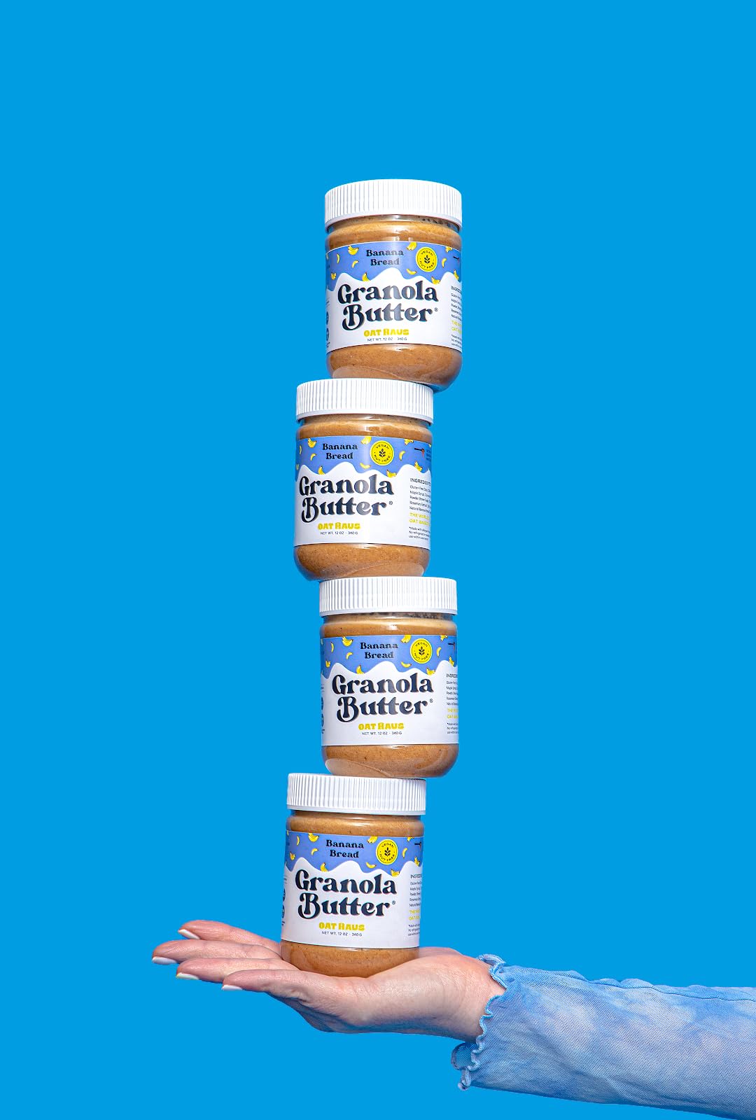 Oat Haus Banana Bread Granola Butter | Peanut-free, Almond (Tree-Nut) Free, & School-Safe (Top 8 Allergen Free) | Cookie Butter Alternative
