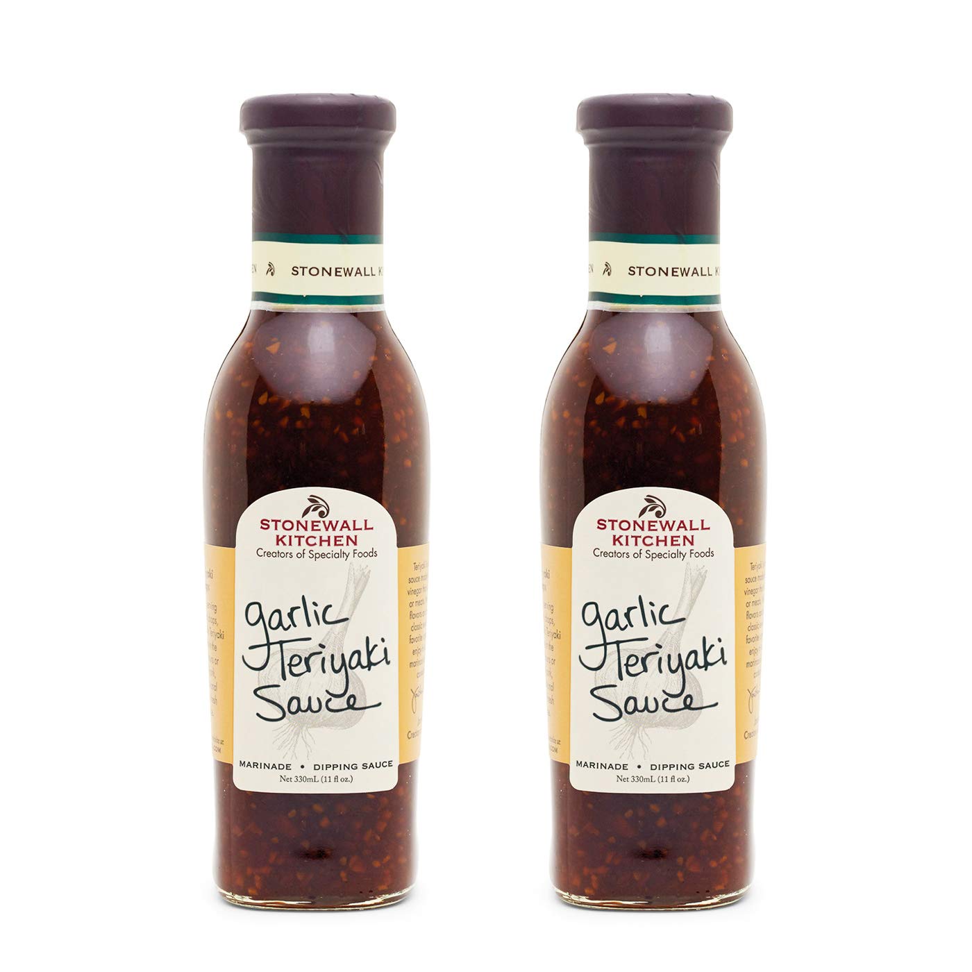 Stonewall Kitchen Garlic Teriyaki Sauce, 11 Ounces (Pack of 2)
