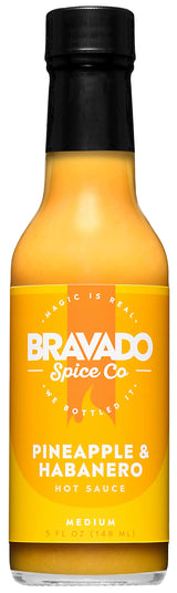 Pineapple And Habanero Hot Sauce By Bravado Spice Gluten Free, Vegan, Low Carb, Paleo Hot Sauce All Natural 5 oz Hot Sauce Bottle Award Winning