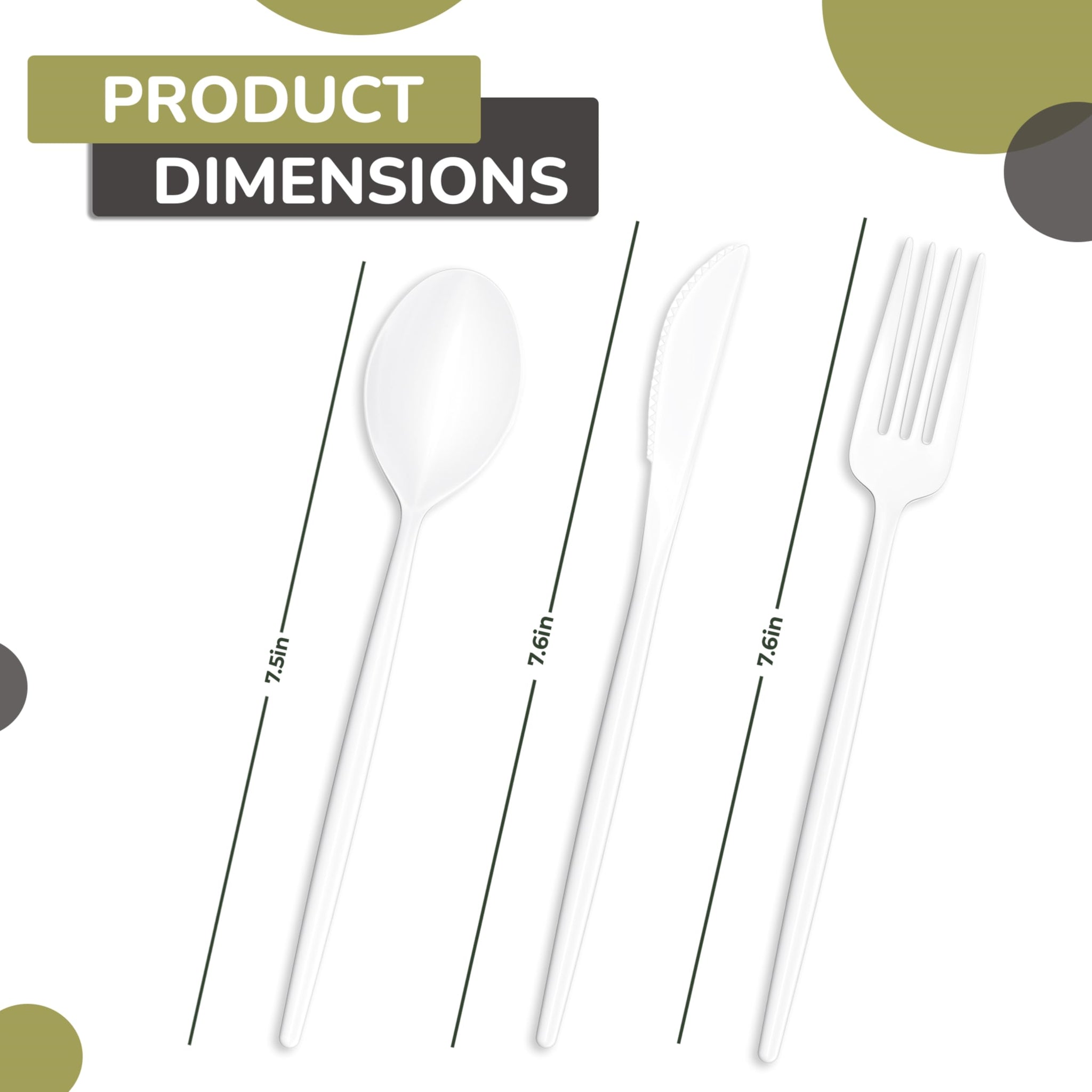 Trendables 120 Pack White Plastic Forks - 120 Count, Disposable, Fine, Gloss, Durable, Classy, Perfect for Parties