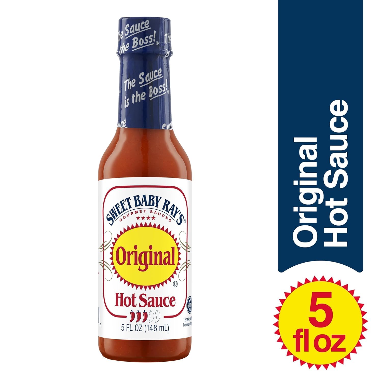 Sweet Baby Ray's Hot Sauce for Wings, Tacos and Everyday Flavor, Original Hot Sauce, Cayenne Pepper Sauce, 5 Fluid Ounce (Pack of 1)