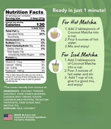CAcafe Coconut Matcha | Instant Japanese Health Drink | Creamy & Sweet | Hot or Iced Green Tea Latte Mix | New Look, Reduced Sugar | Non-GMO | No