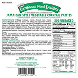 Jamaican Style Cocktail Patties, Unbaked (Vegetable, 1 case of 200 Count)