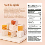 Liberty Orchards, Fruit Delights - Assorted Vegan Fruit and Nut Candies, Gluten Free, Lokum with Nuts, Strawberry & Walnut Turkish Delight Gourmet
